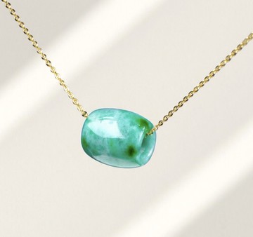 飄陽綠翡翠路路通項鍊 | 天然緬甸玉翡翠A貨 | 送禮