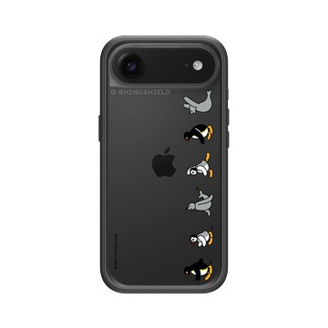 iPhone Air Mod NX -邊框背蓋組合 (相機按鈕) 黑 - Pingu 企鵝家族 - 出發吧！