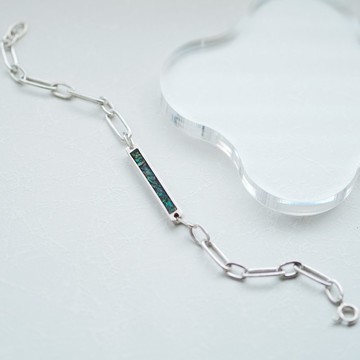 蛋白石 Galaxy 手鍊 925銀