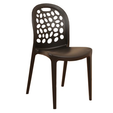 《DFhouse》大衛-曲線休閒椅 黑色 寬43*深46*高84.5CM