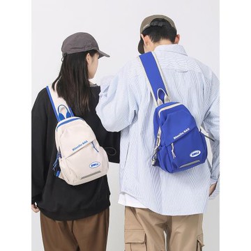 斜挎包男士日系ins潮牌簡約百搭單肩小背包輕便手機挎包時尚胸包