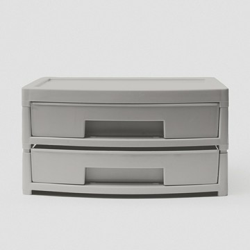 桌上型抽屜收納櫃2F  辦公收納 文具收納 桌面收納 無印風 台灣製