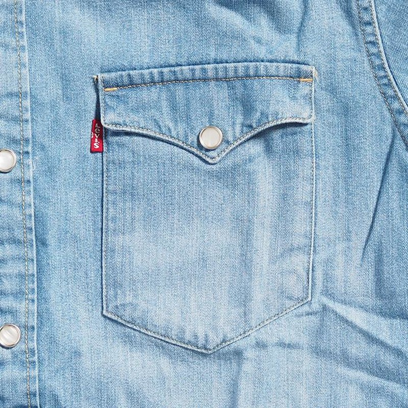 Levi's JEANS リーバイス 長袖 デニム シャツ 美品 サイズ S LEVIS リーバイス ウエスタンシャツ デニムシャツ 長袖