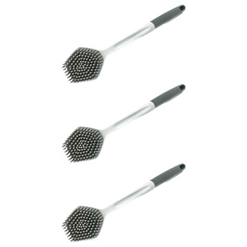 不吸油清潔刷 聚丙烯材質 熱塑性橡膠彈塑性體(TRP)材質 29x6x3cm 中國製  3支  1入