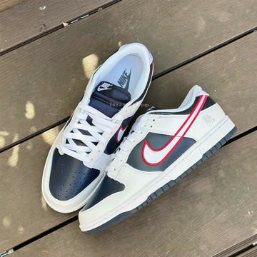 NIKE DUNK LOW FOUR PEAT 彗星四連冠 海軍藍 白紅 女鞋 DZ2780-100