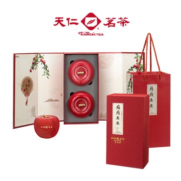 【天仁茗茶】蘋蘋安安普洱茶禮盒 35g2入/盒