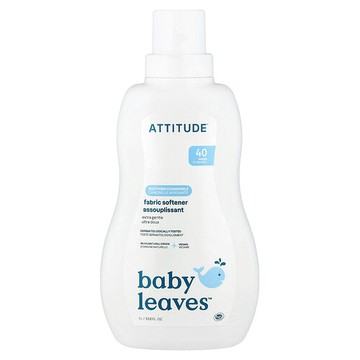 ATTITUDE, Baby Leaves™，衣物柔順劑，舒緩洋甘菊香，40 次用量，33.8 液量盎司（1 升）