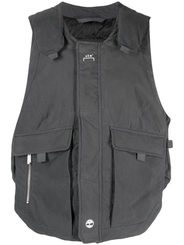 A-COLD-WALL* - x Timberland down gilet - men - Nylon/Polyester/Cotton/Down/Feather - S - Grey