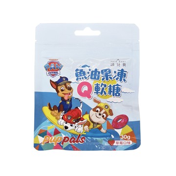 法兒貝 魚油果凍Q軟糖 草莓口味 30g/包