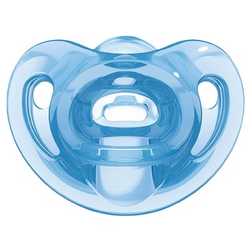 NUK SENSITIVE全矽膠安撫奶嘴  0~6個月  藍色  1個