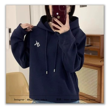 【HAO NICE 】韓國潮流ADER ooo 24FW秋冬新款 衣長短款慵懶風 高級感️ 韓版顯瘦長袖 帽T