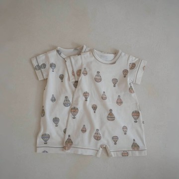 peekaboo 熱氣球寶寶連身衣｜嬰兒包屁衣 寶寶衣服 韓國童裝 女寶 男寶連身衣 嬰兒衣服 兒童衣服