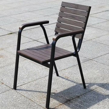 戶外桌椅別墅花園庭院桌子椅子休閑咖啡廳室外陽臺防腐木塑木桌椅[DD050209]