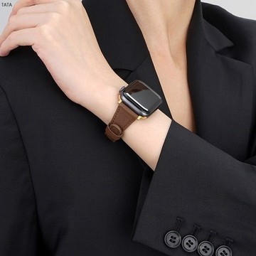 柔軟小蠻腰皮革錶帶 適用 Apple watch 錶帶 8 7 SE 6 5 4 3 38 40 42 44 41 45