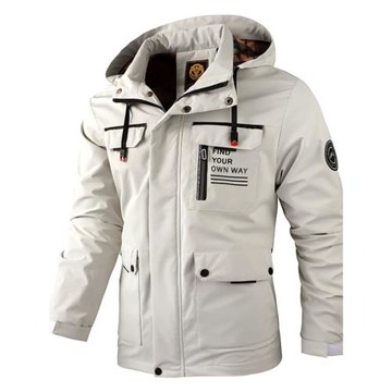 Outdoor sports hooded parka for men  戶外運動連帽派克大衣男