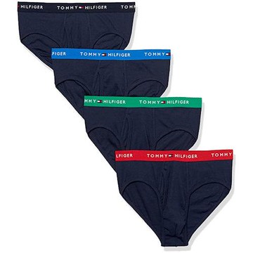 Tommy Hilfiger 2022男經典棉質彩色褲頭寶藍色混搭三角內著4件組