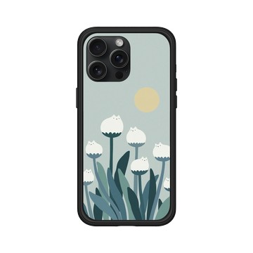 iPhone 15 Pro Max Mod NX 黑 - ilovedoodle (Lim Heng Swee) - White Cat Flowers - 白貓花朵