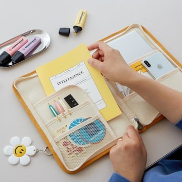 韓國Funnymade平板ipad11寸13筆記本電腦保護套A4文件收納包公文