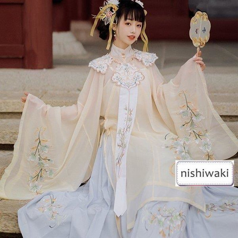 栀】H629 漢服 コスプレ ワンピース 唐装 仙女服 中華風 - メルカリ