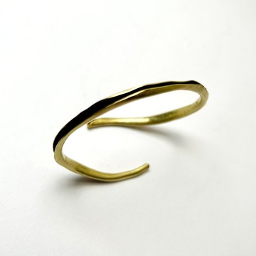 【Line 系列】 #a477 反包覆手環/ 黃銅/ 手工禮物/ 客製化