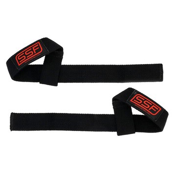 Serious Steel Fitness, 黑色舉重護腕帶，1 對