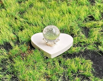 天然彩虹綠幽靈水晶球 有球必應 招財開運 旺事業 招貴人