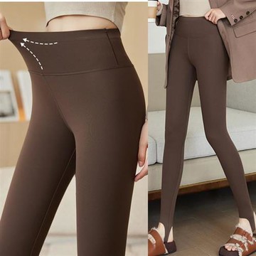 【巴黎精品】現貨+預購 高腰運動褲打底褲瑜珈褲運動鯊魚褲蜜桃臀褲修身顯瘦提臀褲-加絨女褲子3色a1la37