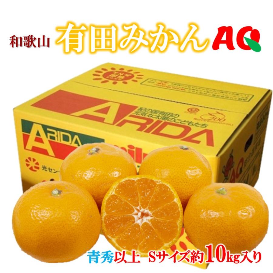 みかん 有田みかん AQ Ｓサイズ 約10ｋｇ 青秀 和歌山県産