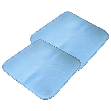 Betrise 貝翠絲 日系涼感紗輕薄型凝膠墊系列 坐墊 2個  藍色  42 x 42cm  涼感墊