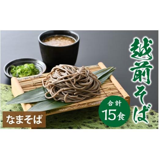 ふるさと納税 福井県 福井市 ヤマサ製麺 越前そば 15食 （3食袋×5）【蕎麦 おそば なまそば 生そば 生麺 麺類 越前蕎麦 和食 小分け 風味 のど越し つゆ付 冷…