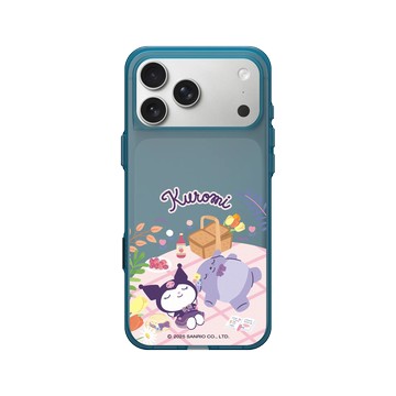 iPhone 17 Pro Max Clear (相機按鈕) 夜幕藍 - 三麗鷗-酷洛米 Kuromi - 一起去野餐