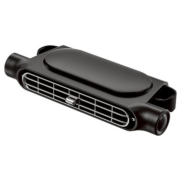 ANTIAN USB車載無葉散熱風扇 車用座椅靜音小風扇 汽車後座排風扇電風扇  CFO3  黑色