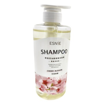ESNIE伊絲妮 豐盈淨屑型輕盈控油胺基酸洗髮精 花見與櫻 580ml 蓬鬆  1瓶
