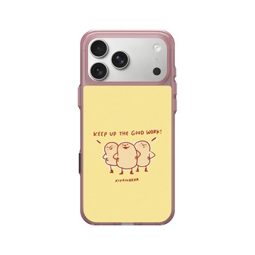 iPhone 17 Pro Max Clear (相機按鈕) 晶醺玫 - 咻咻熊 XiuXiubear - keep up the good work