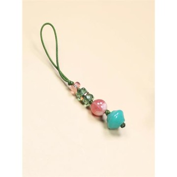 天然紅紋石手機掛件女短款原創設計新款手工編繩防丟掛飾玉石掛墜