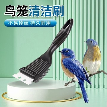 ⭐免運臺灣有貨⭐不銹鋼鳥糞剷鳥籠清潔刷鳥籠省力耐用去汙鳥配件專用刷鳥籠清潔刷