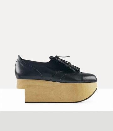 Vivienne Westwood Rocking Horse Golf Shoe Leather Black 5-38 Unisex