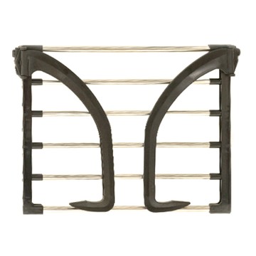 多功能窗台晾曬架  40 x 32cm  銀色 + 黑色  1個