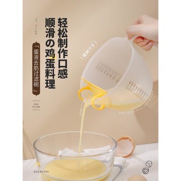 日本家用打蛋碗蛋液蛋沫去筋過濾盆廚房刻度攪拌烘焙碗做蛋羹神器