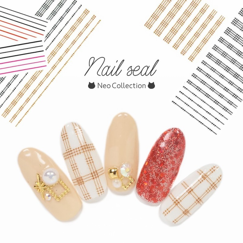 ネイルシール チェック柄 ライン ネイルステッカー 通販 Lineポイント最大1 0 Get Lineショッピング