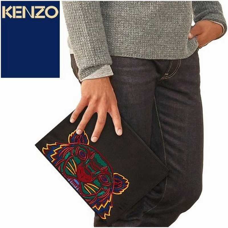 美品】 KENZO☆BIGEYE刺繍クラッチバックFA52PM602L22 74079277 (KENZO 美品】 KENZO☆BIGEYE刺繍クラッチバックFA52PM602L22 74079277 (KENZO