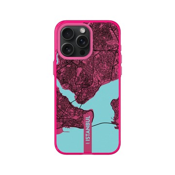 iPhone 15 Pro Max Clear 粉漾桃 - JOCR - Istanbul (Black Logo)