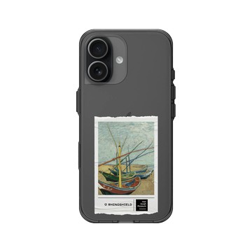 iPhone 17 Clear (相機按鈕) 酷墨灰 - Van Gogh Museum - 聖馬迪拉莫海邊的漁船