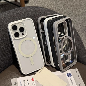 膚感高透 Magsafe 磁吸手機殼 高級感蘋果 16promax 簡約透明 15 14 13 12 11 Promax