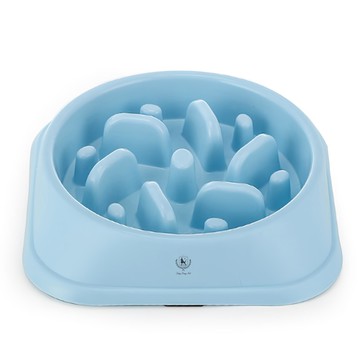 DING DONG PET 寵物慢食碗 藍色 減緩進食速度 預防消化不良  1個