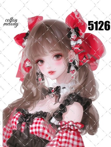 original sticker no.5126 人物貼紙 原創貼紙 原創人物貼紙 裝飾貼紙 cotton melody