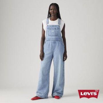 Levi s 牛仔吊帶寬褲 女生牛仔褲 人氣新品