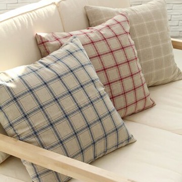 先染麻 DIY手工布料 進口布料 田園格子條紋 GT642