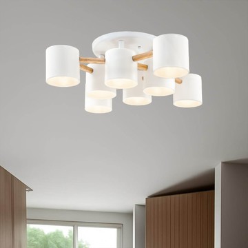 金屬烤漆木製品半吸頂燈 F121-19-30931