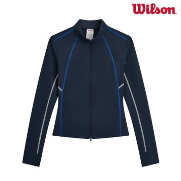 【Wilson威爾森】AD-IN Full Zip Top Classic Navy 女款 服飾 長袖T恤 海軍藍 WE00270U001001